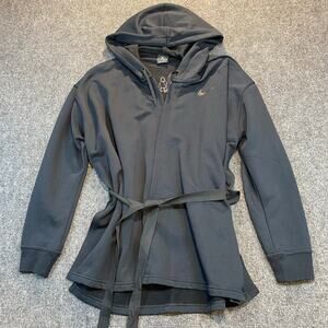 Nike Women’s Training Wrap Hoodie 889204-010 Dri-fit Black Size XS